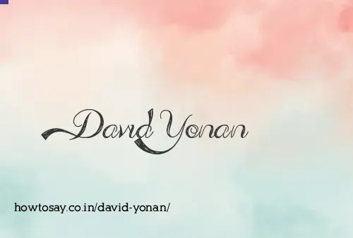 David Yonan