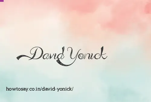 David Yonick