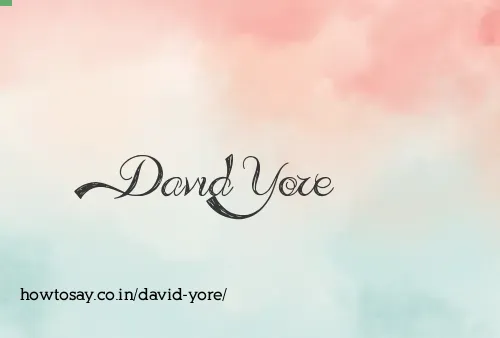 David Yore
