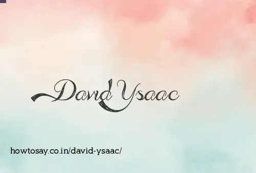 David Ysaac