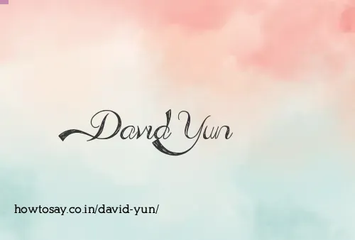 David Yun