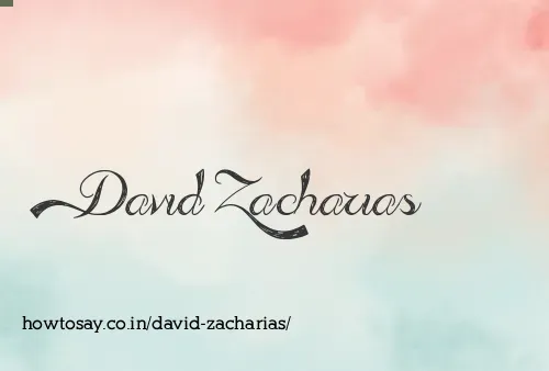 David Zacharias