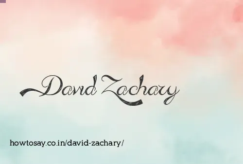 David Zachary