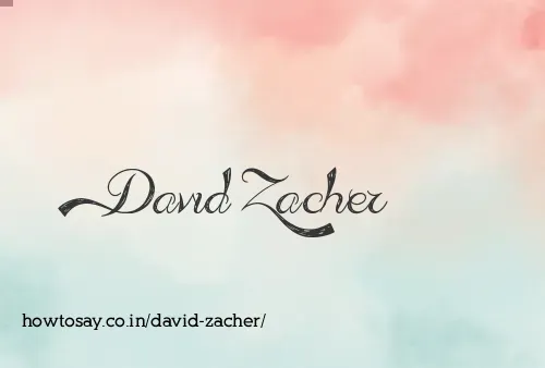 David Zacher