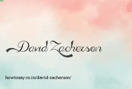 David Zacherson