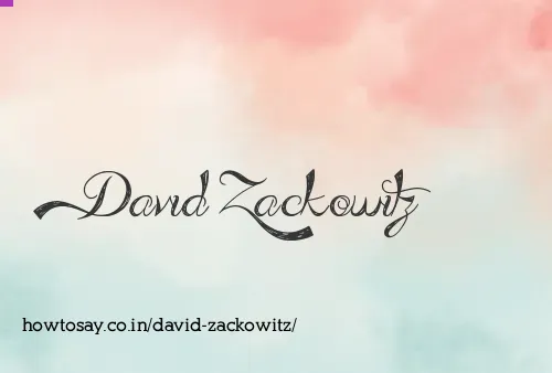 David Zackowitz