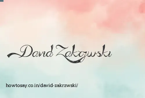 David Zakrzwski