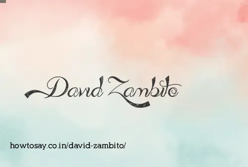 David Zambito