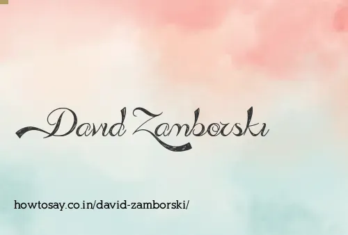David Zamborski