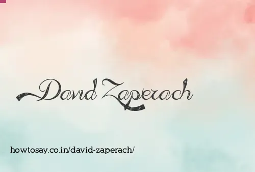David Zaperach