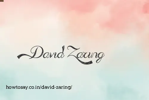 David Zaring