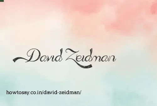 David Zeidman
