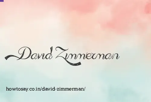 David Zimmerman