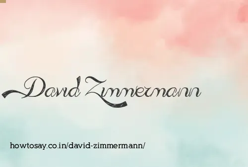 David Zimmermann