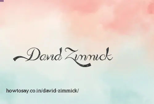 David Zimmick