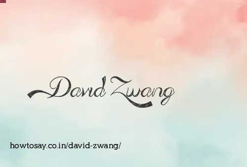 David Zwang