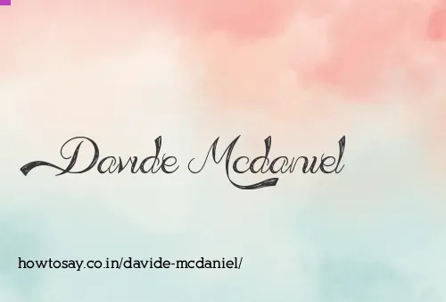 Davide Mcdaniel