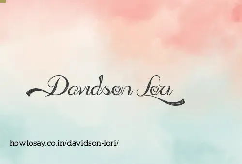 Davidson Lori
