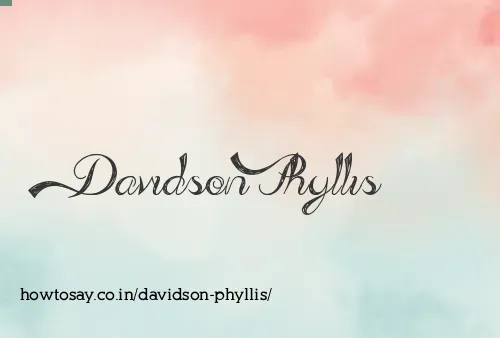 Davidson Phyllis