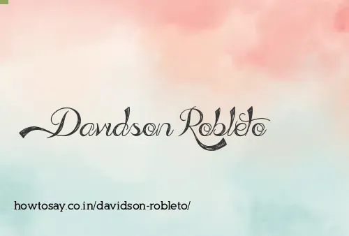 Davidson Robleto