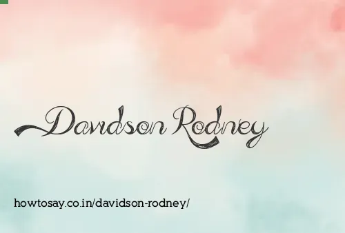 Davidson Rodney