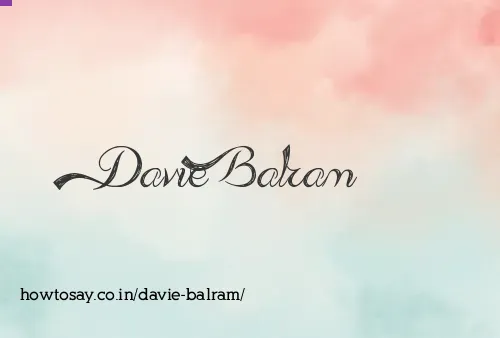 Davie Balram