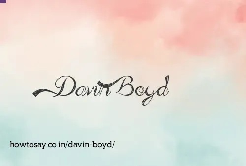 Davin Boyd