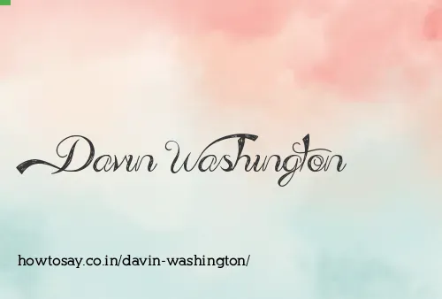 Davin Washington