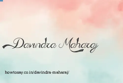 Davindra Maharaj