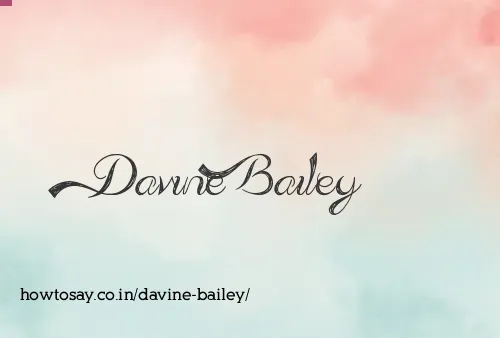 Davine Bailey