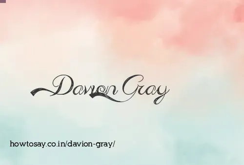 Davion Gray