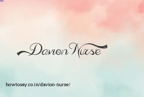 Davion Nurse