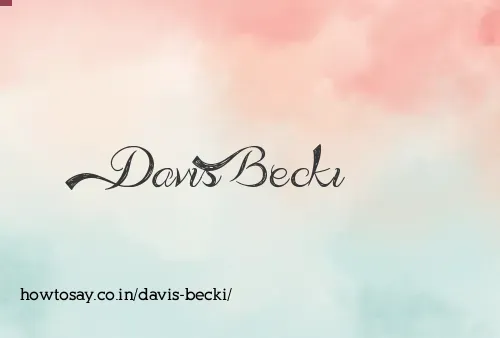 Davis Becki