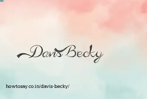 Davis Becky