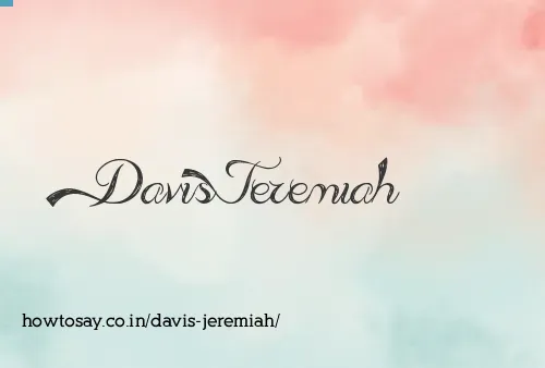 Davis Jeremiah