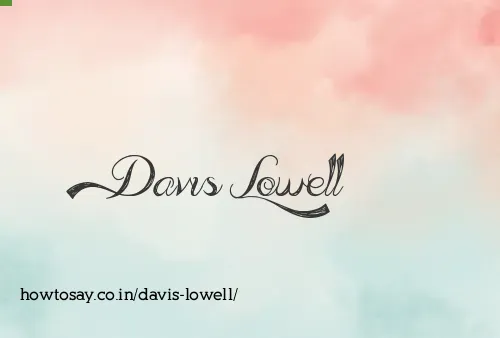 Davis Lowell