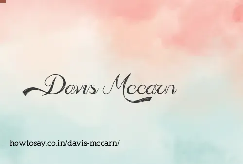 Davis Mccarn