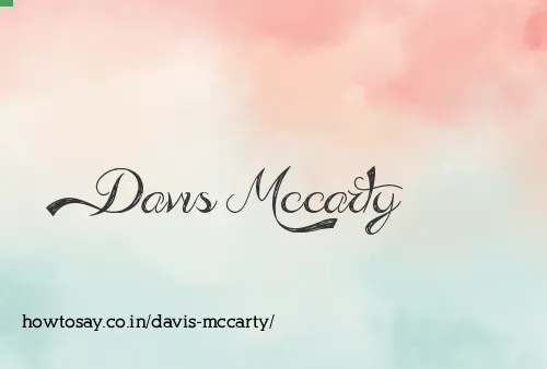 Davis Mccarty
