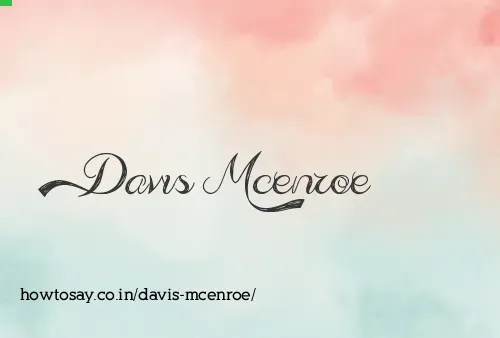 Davis Mcenroe
