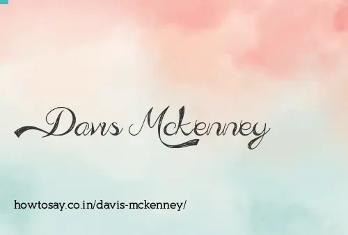 Davis Mckenney