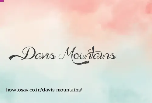 Davis Mountains
