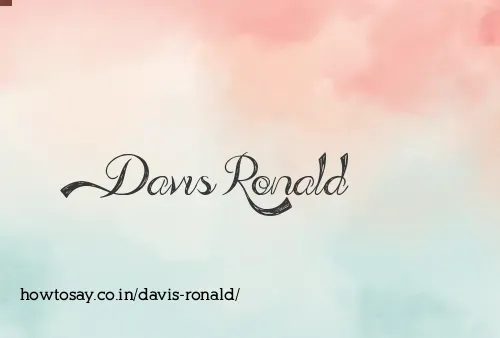Davis Ronald