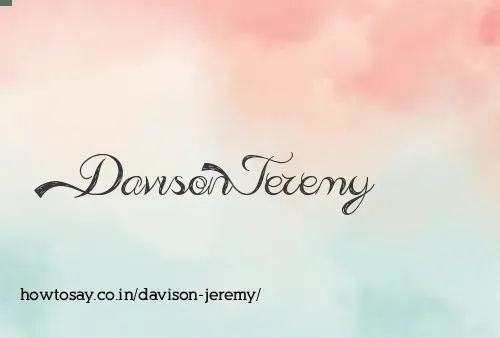 Davison Jeremy