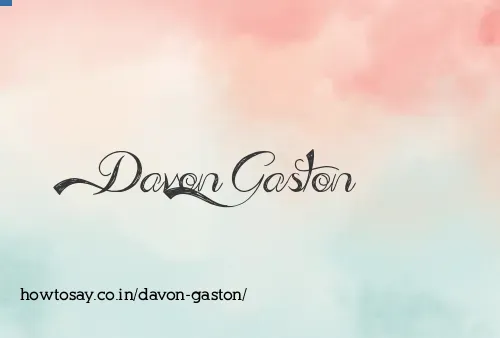Davon Gaston