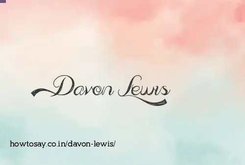 Davon Lewis