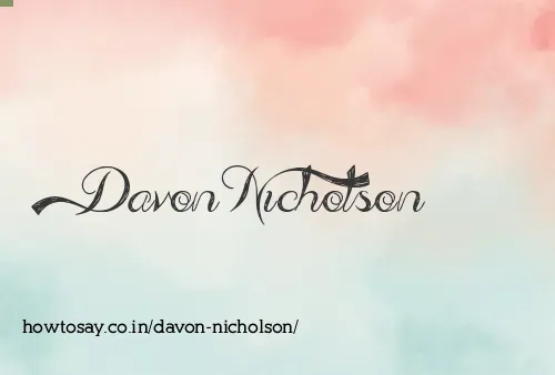 Davon Nicholson