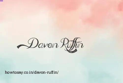 Davon Ruffin