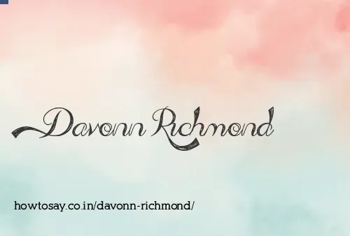 Davonn Richmond