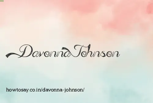 Davonna Johnson