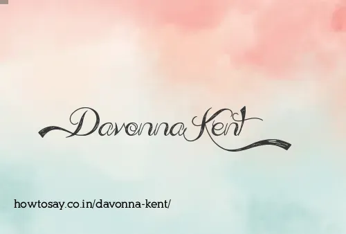 Davonna Kent